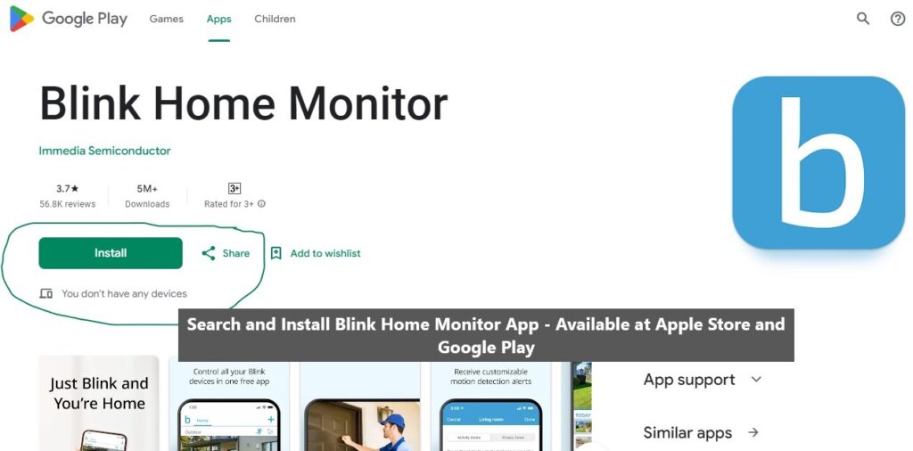 blink home monitor app