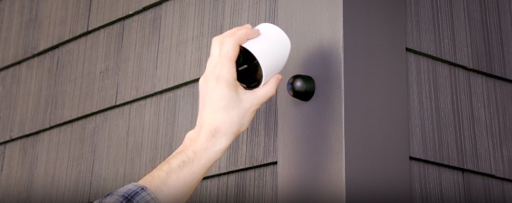 mounting the simplisafe security camera finally