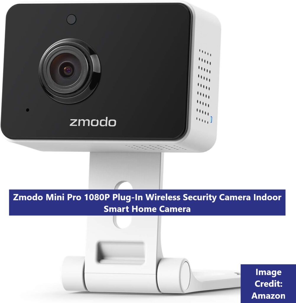 Zmodo Mini Pro 1080P Plug-In Wireless Security Camera Indoor Smart Home Camera