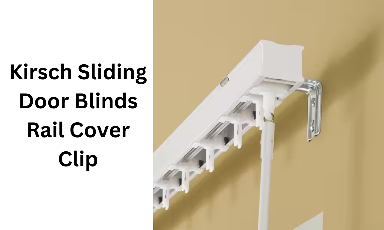 kirsch sliding door blinds rail cover clip